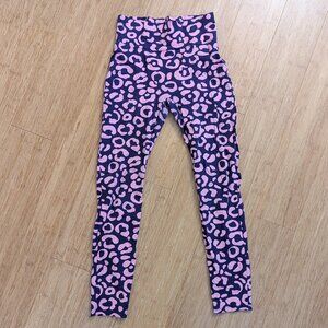 Nooworks Pink and Purple Leopard Print Leggings